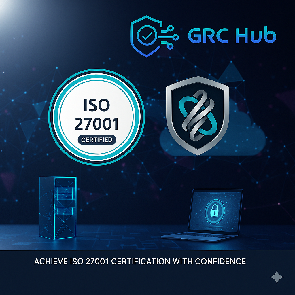 ISO 27001 certification services by GRC Hub &ndash; expert support to achieve information security compliance, risk management, and data protection with confidence.
