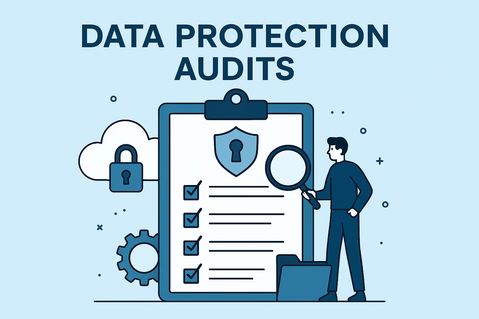 An infographic with the words "Data Protection Audits".