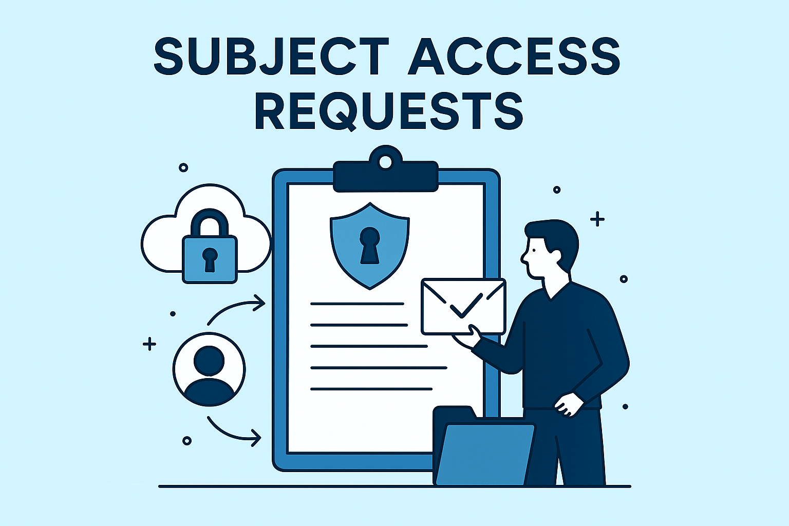 An infographic showing the words "Subject Access Requests Support".