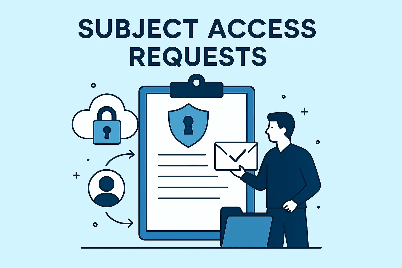 An infographic showing the words "Subject Access Requests Support".