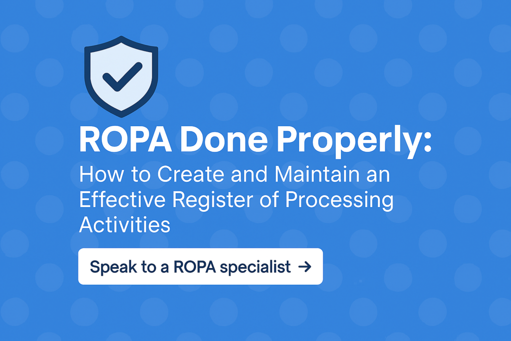 GRC Hub - UK GDPR RoPA done properly